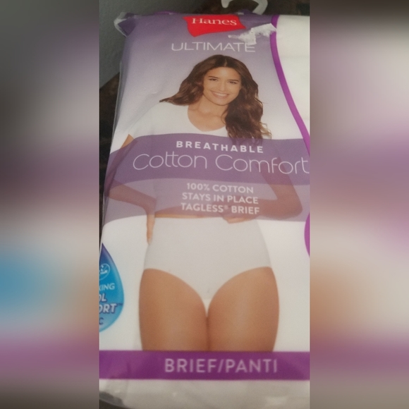 Womens Hanes Brief Cotton - Picture 2 of 4